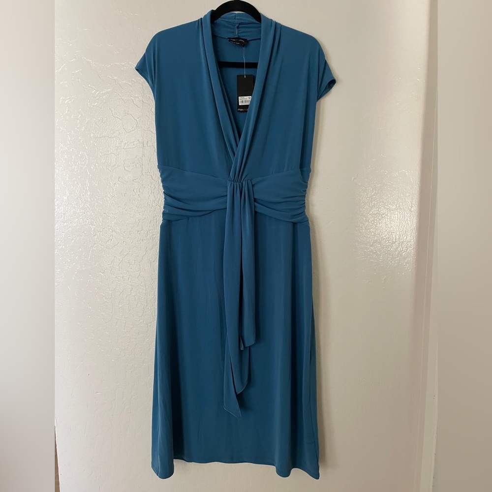 Max & Cleo Teal Midi Dress